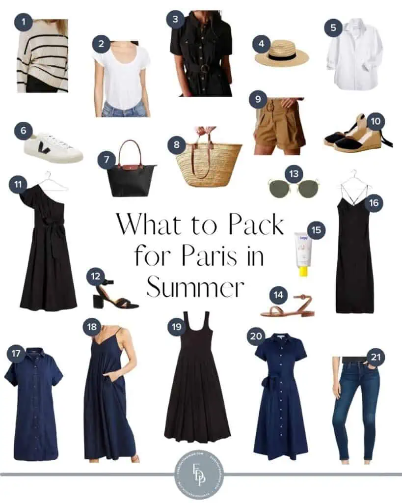 What to Wear to Paris in the Summer - Outfits For Travel