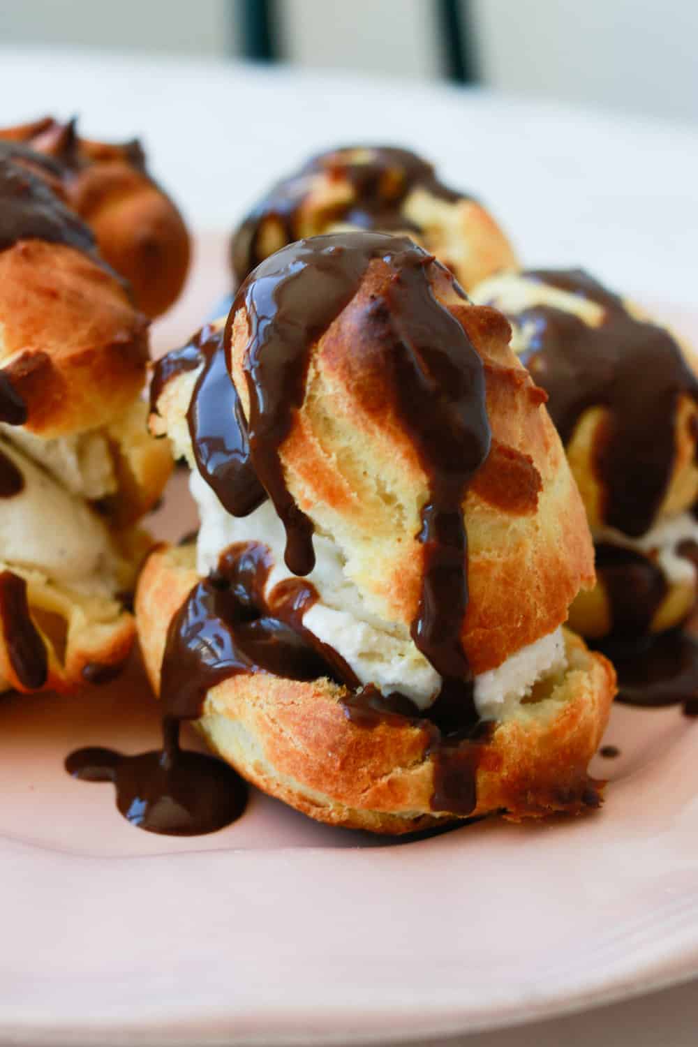 Profiteroles with Chocolate Sauce from Tasting Paris 