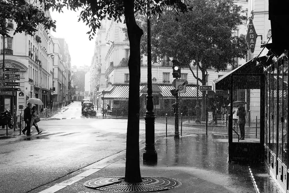 paris in the rain by everyday parisian