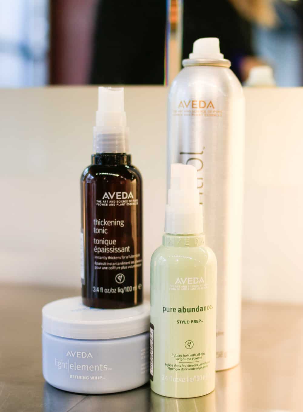 Aveda Products used to style my hair&nbsp;