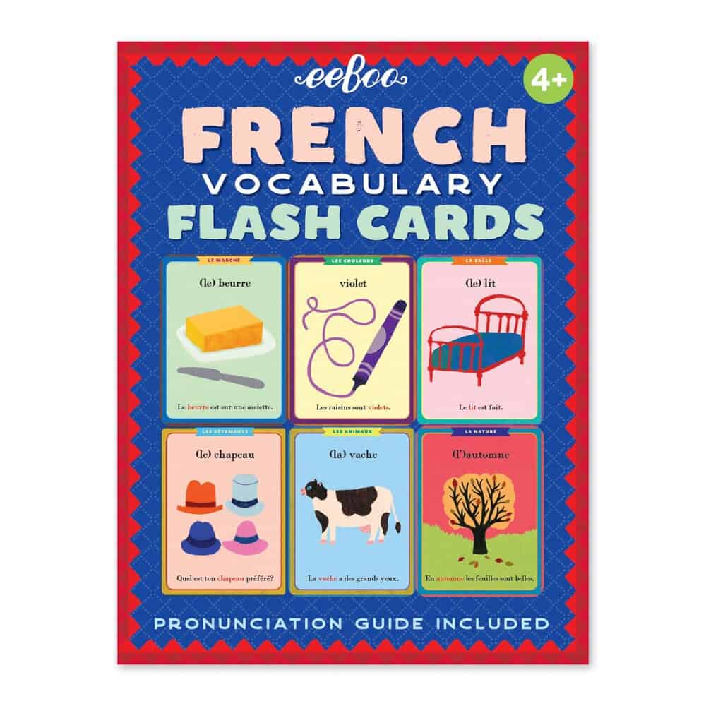 french flash cards eeboo everyday parisian