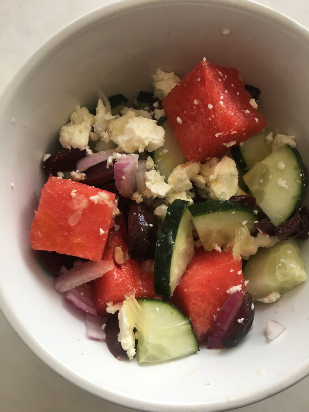 watermelon feta salad everyday parisian summer salad