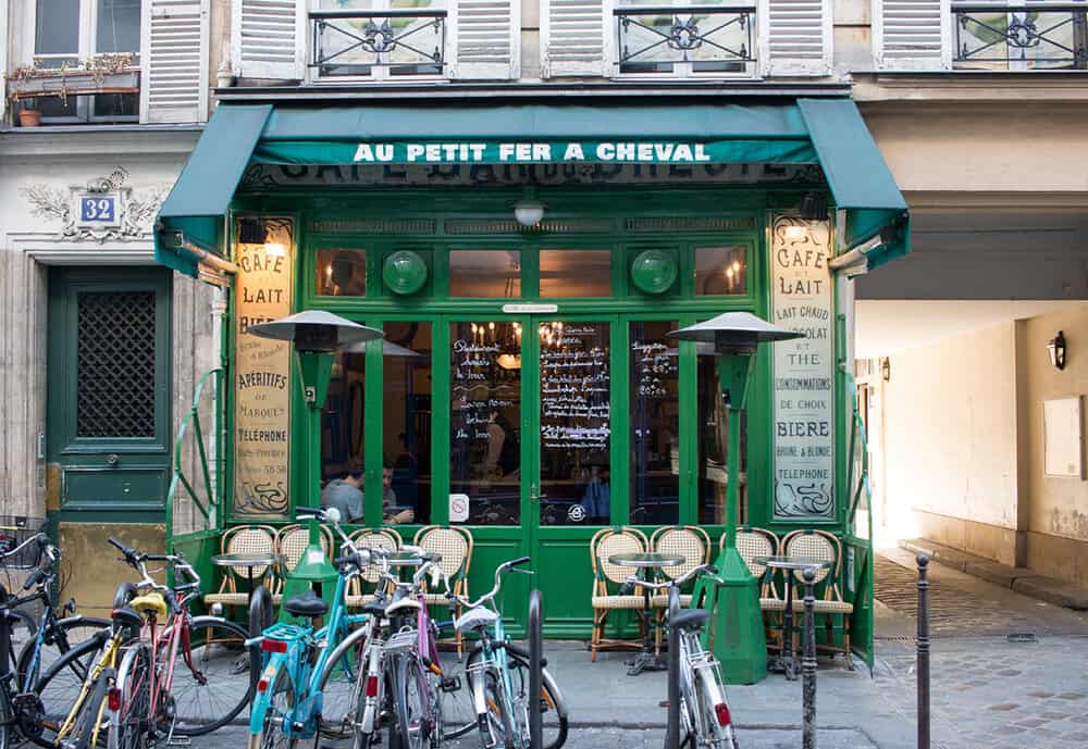 Shop Paris Cafe in the Marais Print Here