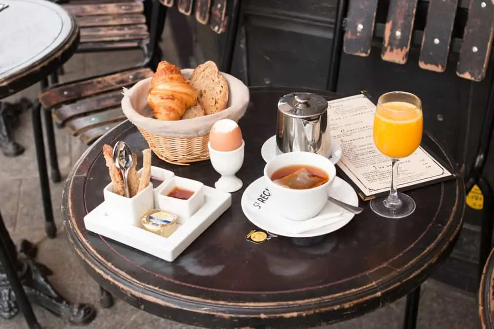 Parisian breakfast cafe st regis 