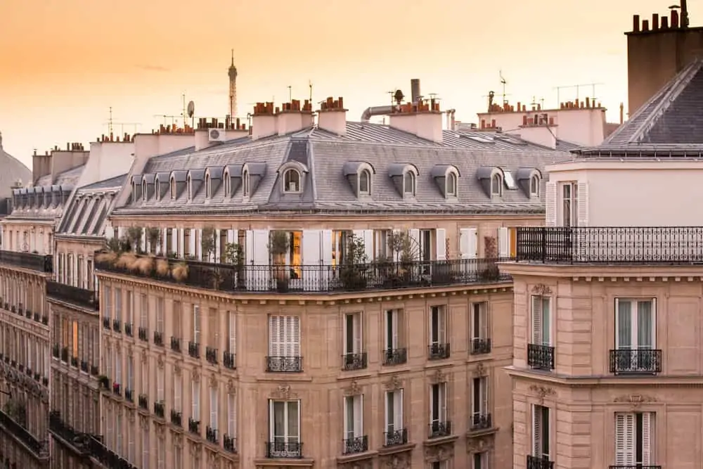 Black and White Eiffel Tower Window View - Everyday Parisian