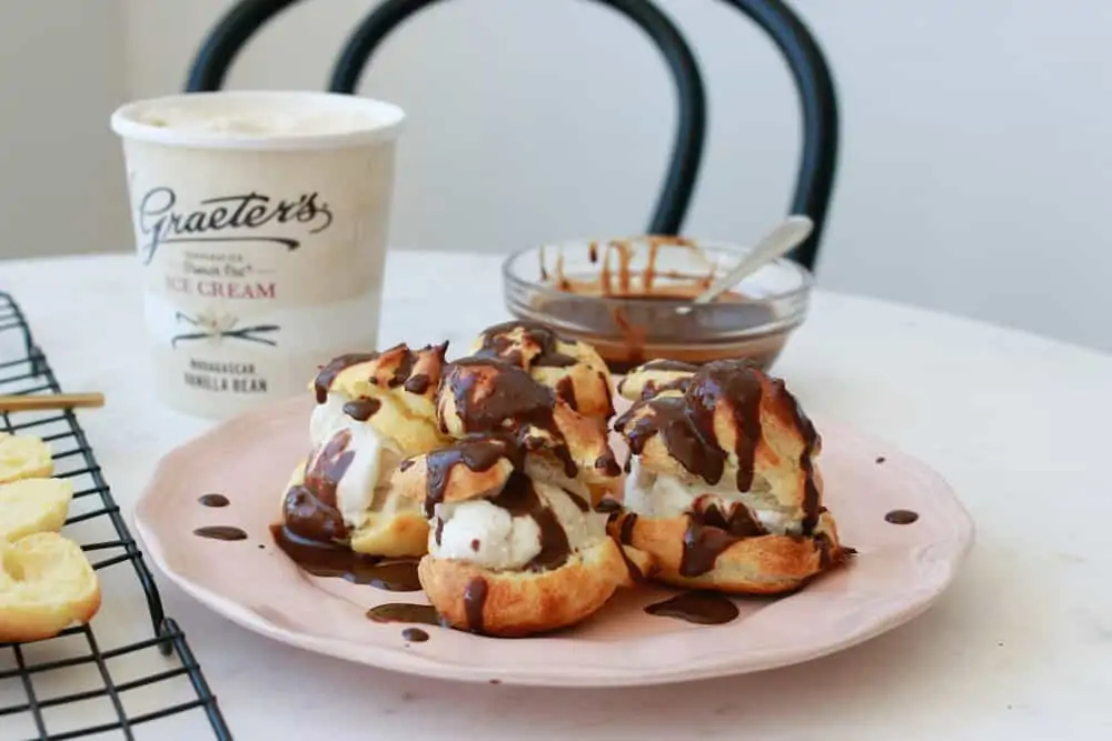 profiteroles with chocolate sauce from tasting paris