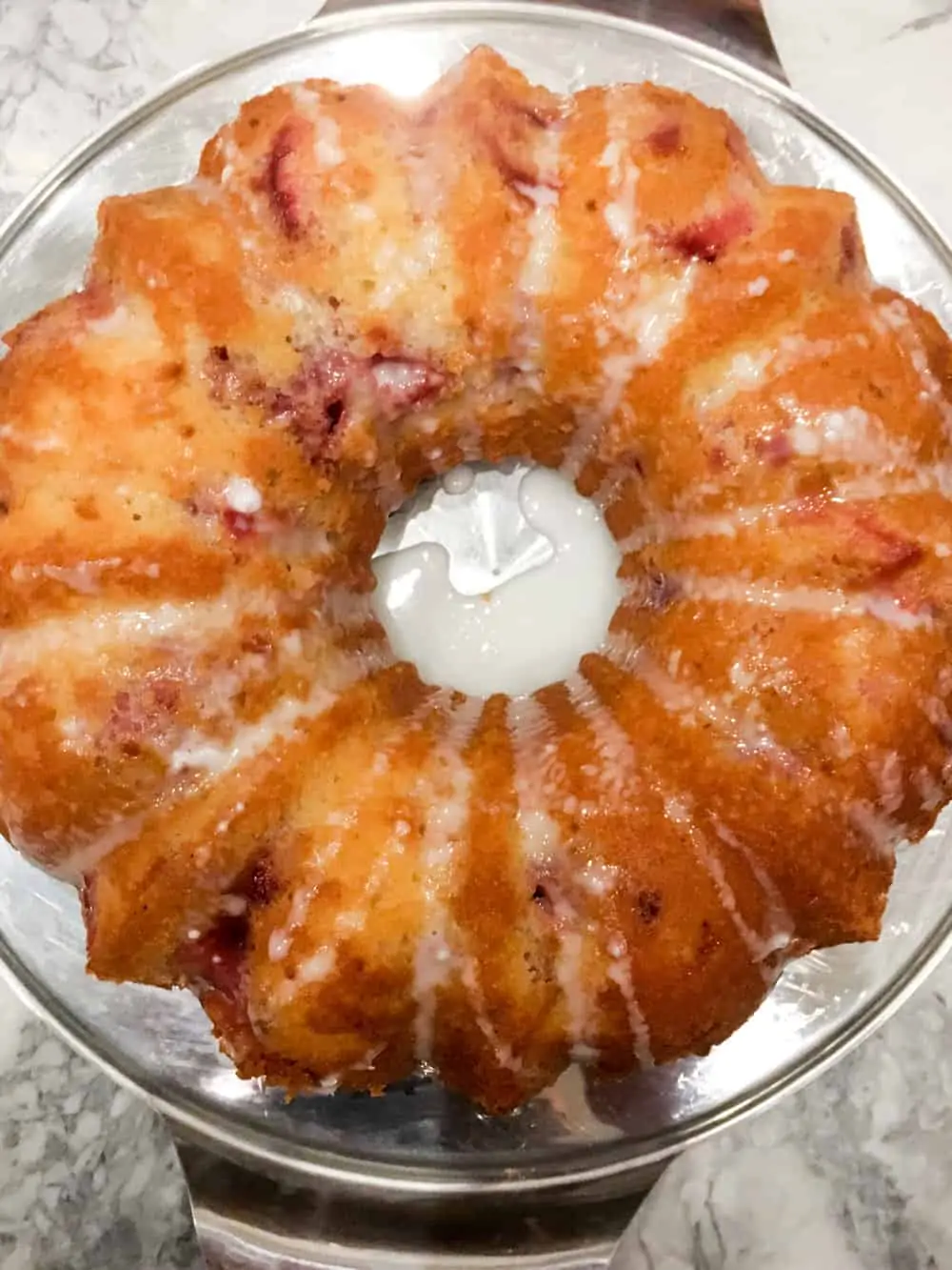 strawberry lemon bundt cake via everyday parisian