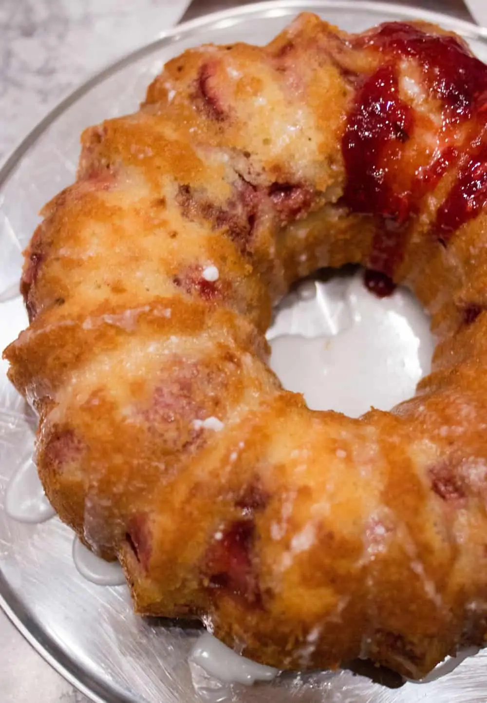 strawberry lemon bundt cake recipe via everyday parisian