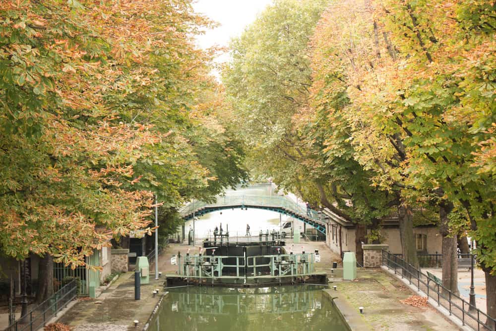 canal st martin in the fall 