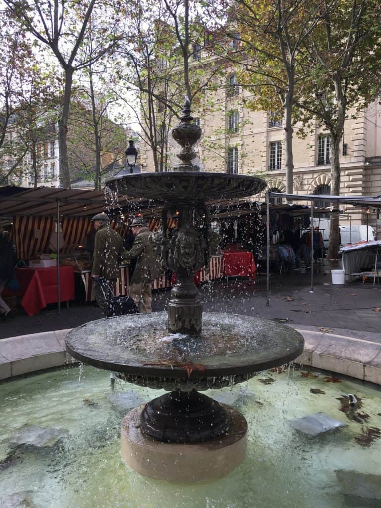 Place Monge Parisian market