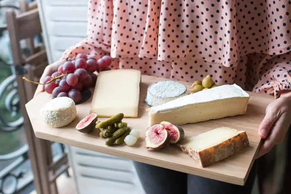 cheeseboard dinner in Paris 