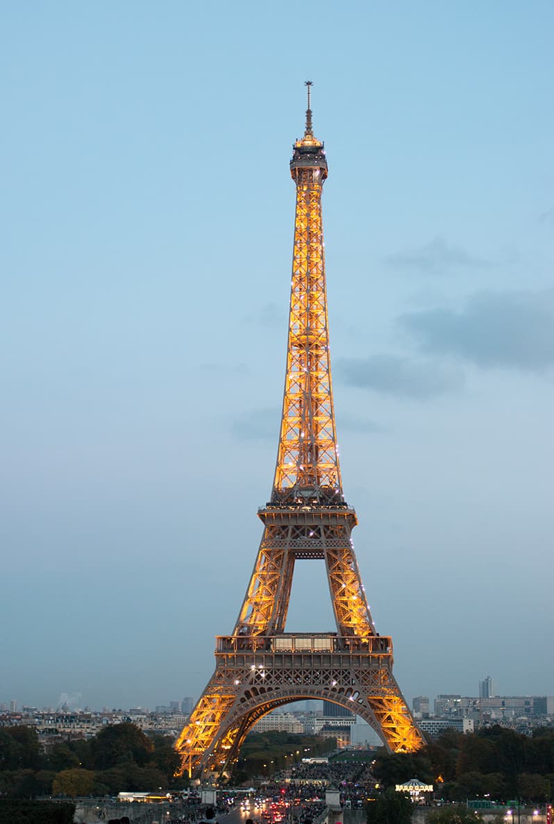 Paris eiffel tower at night @rebeccaplotnick