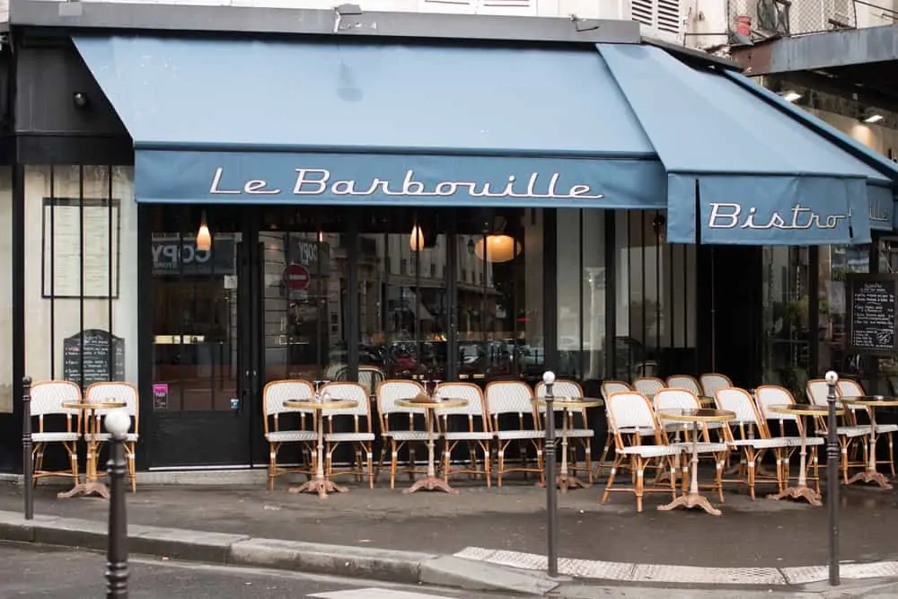 barbouille paris cafe in the marais