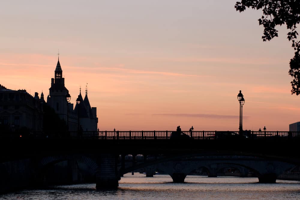 sunset Paris seine by rebecca plotnick