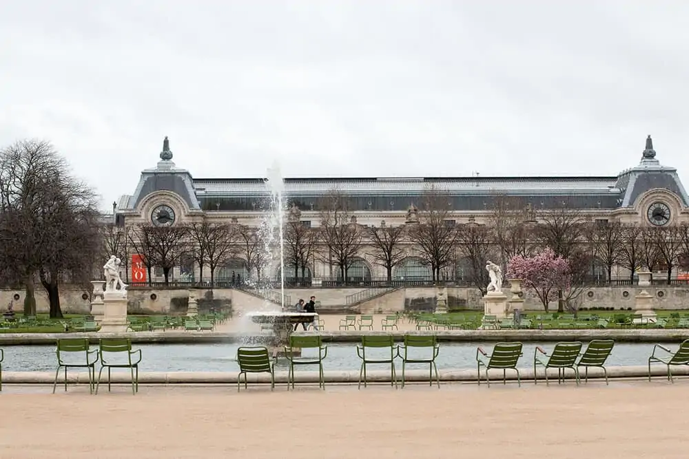 Tuileries Gardens in the spring