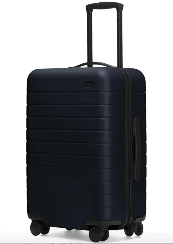 suitcase in blue