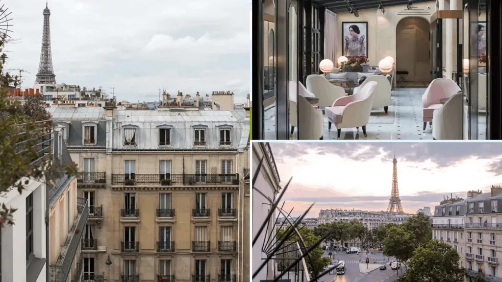 Black and White Eiffel Tower Window View - Everyday Parisian