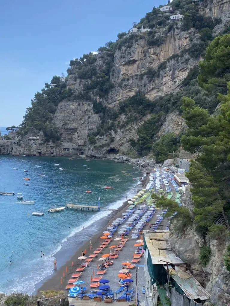 a view of the ocean and shore