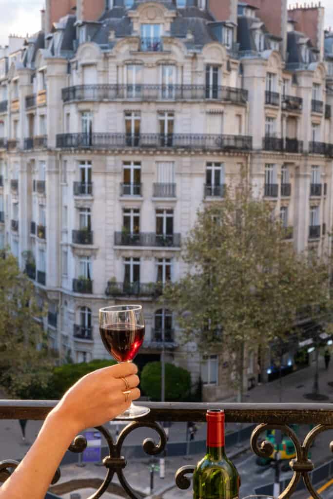 drining wine in france