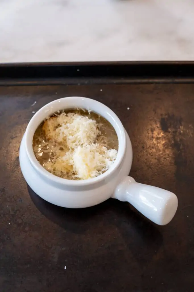 French onion soup at home in my kitchen