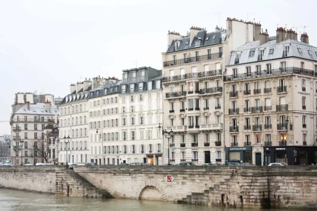 Paris views in winter