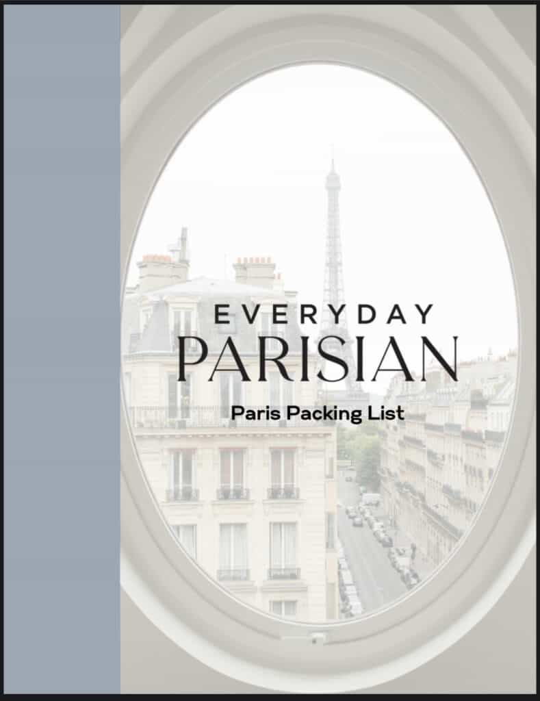 Everyday Parisian Paris Packing List
