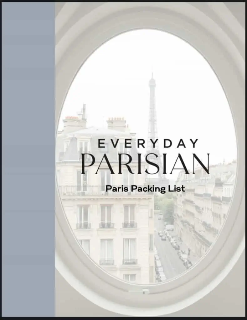 Everyday Parisian Paris Packing List