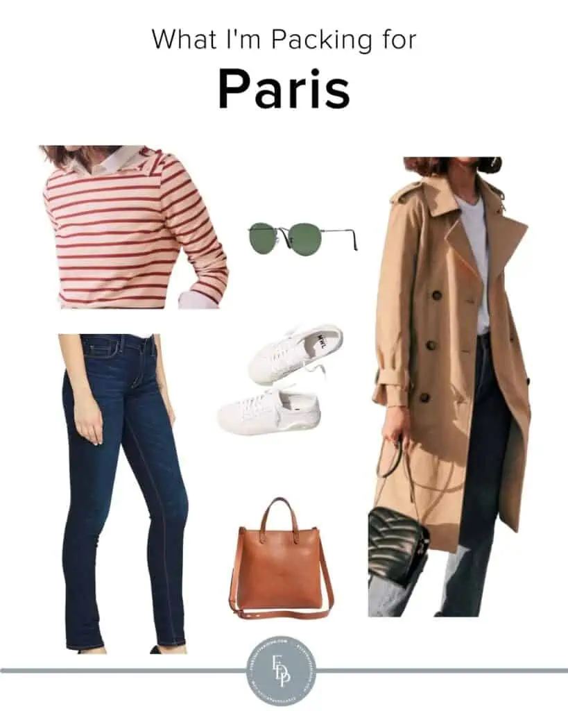 what I am packing for Paris in the spring 