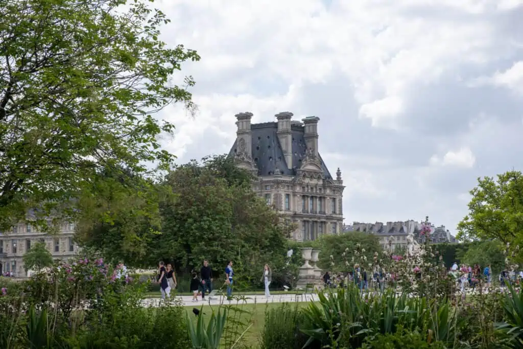 Tuileries Gardens Paris Summer 