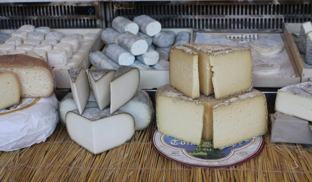 Cheeses in French Market