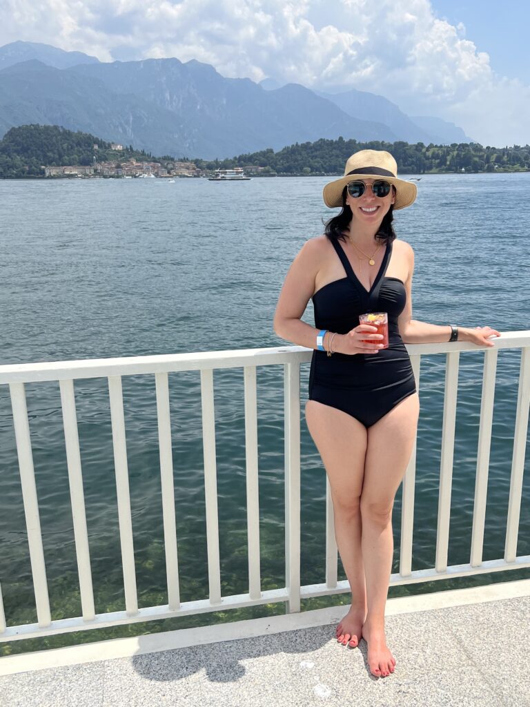 Boden swimsuit in Lake Como