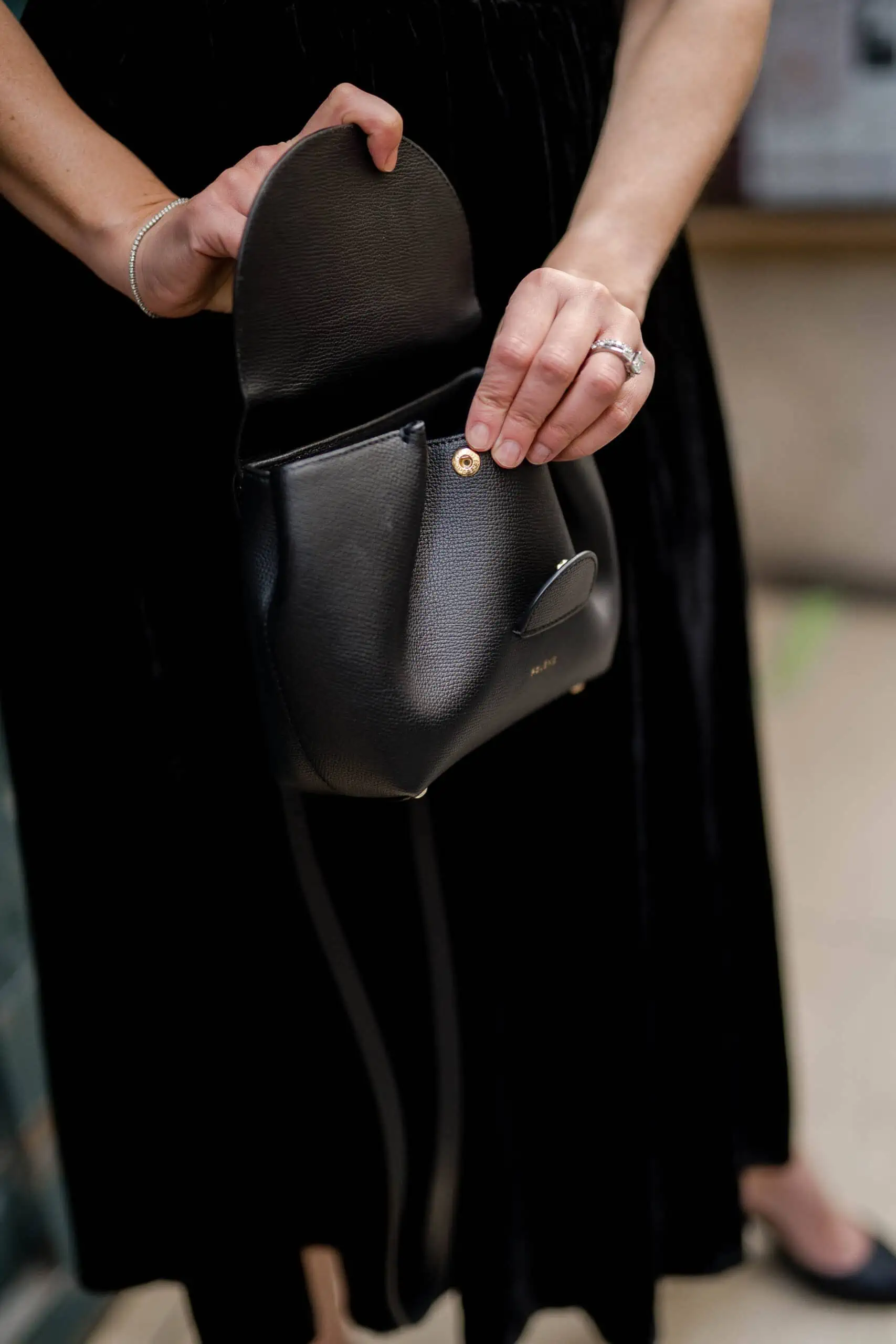 black polène crossbody bag everyday parisian 