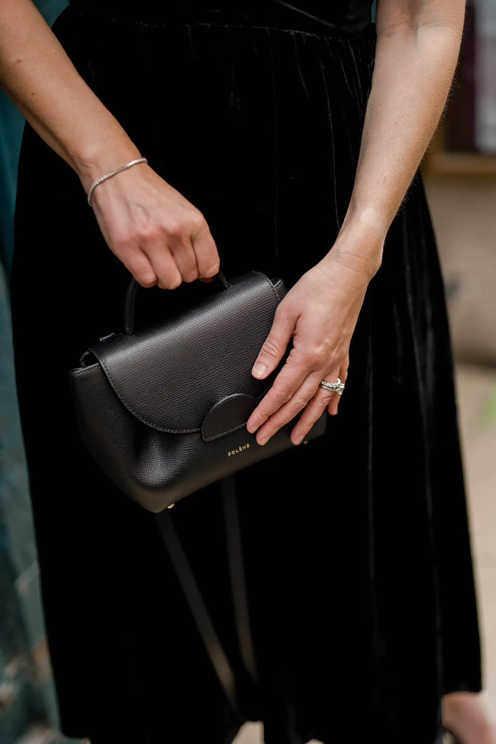 black polène crossbody bag everyday parisian 