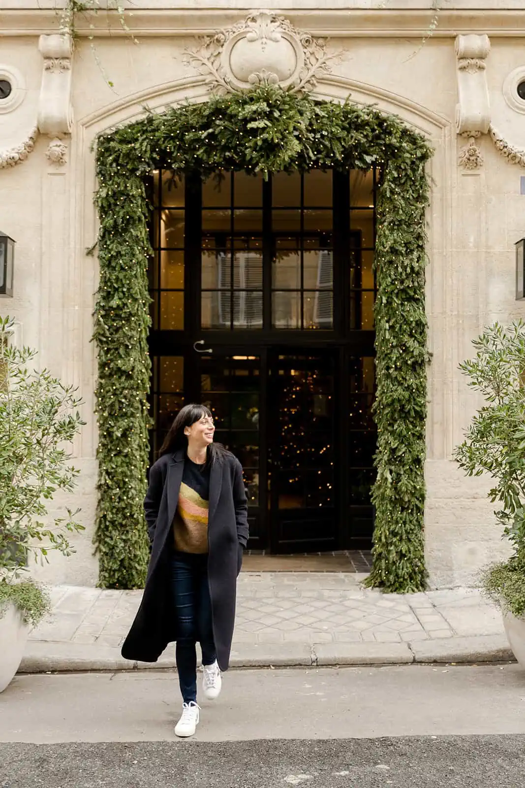 rebecca plotnick checking into faubourg saint germain paris hotel 