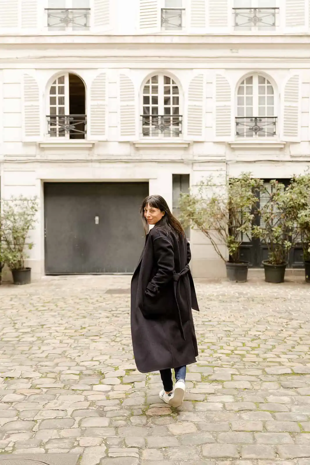 Fall Neutrals + Velvet Pants Trend in Montmartre