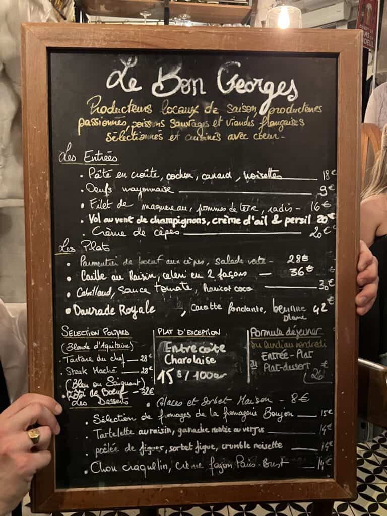 le Bon Georges Paris bistro
