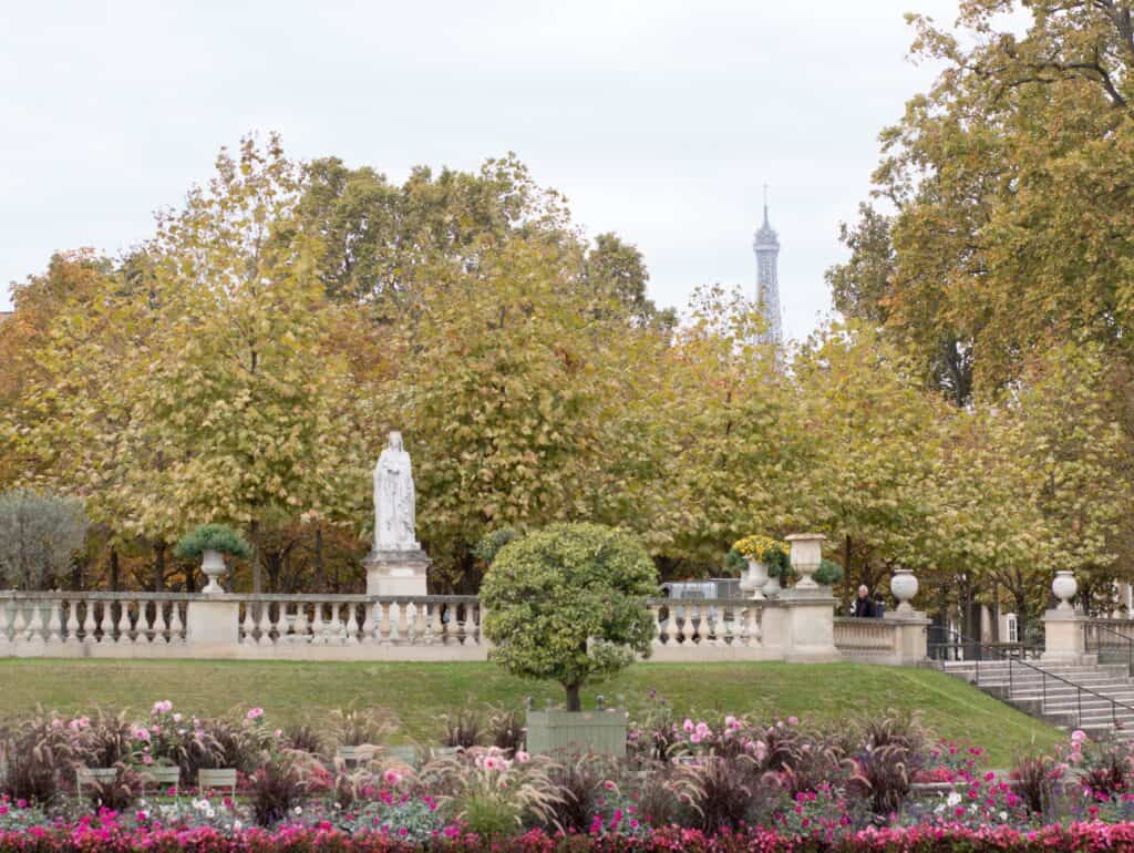 Luxembourg gardens in the fall 