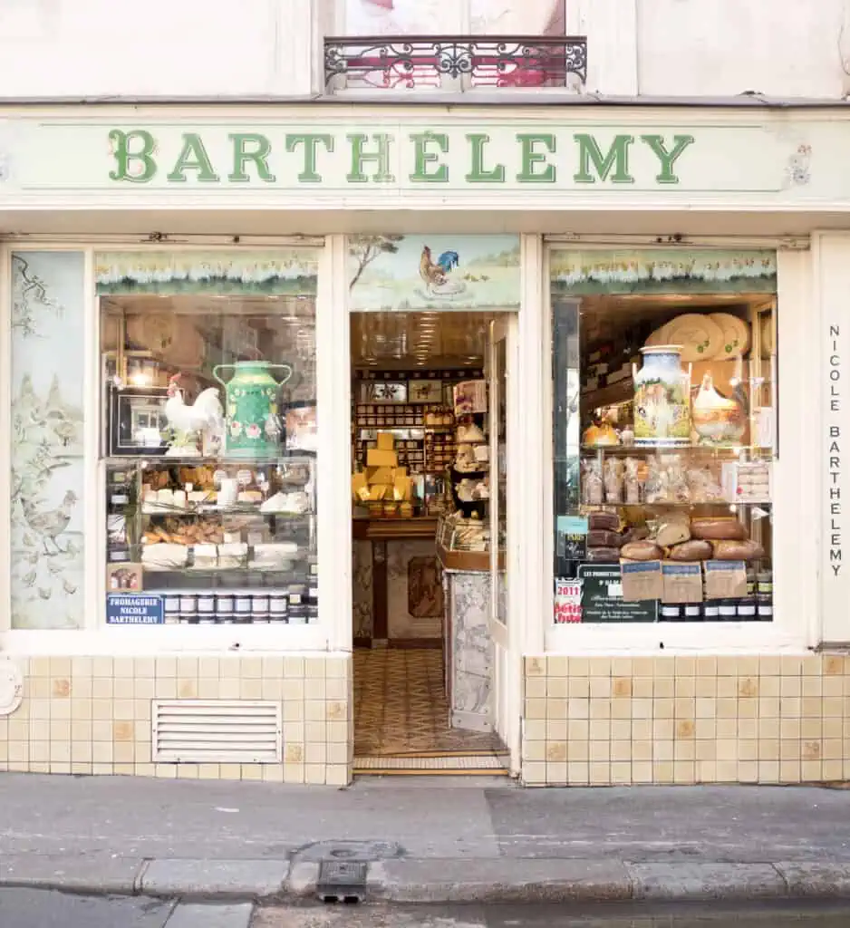 Barthelemy cheese shop owned by Nicole Barthelemy Paris, France 