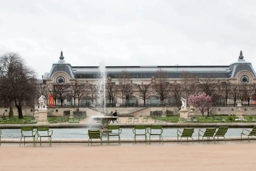 Musee D'Orsay Paris view from The Tuileries 