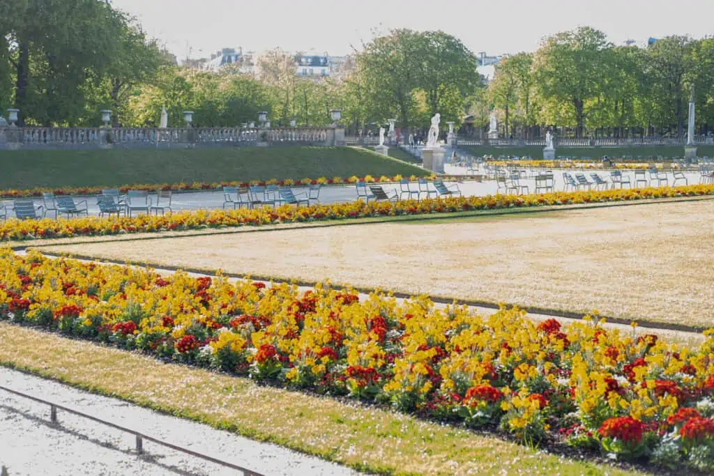 Luxembourg gardens Paris in the spring 