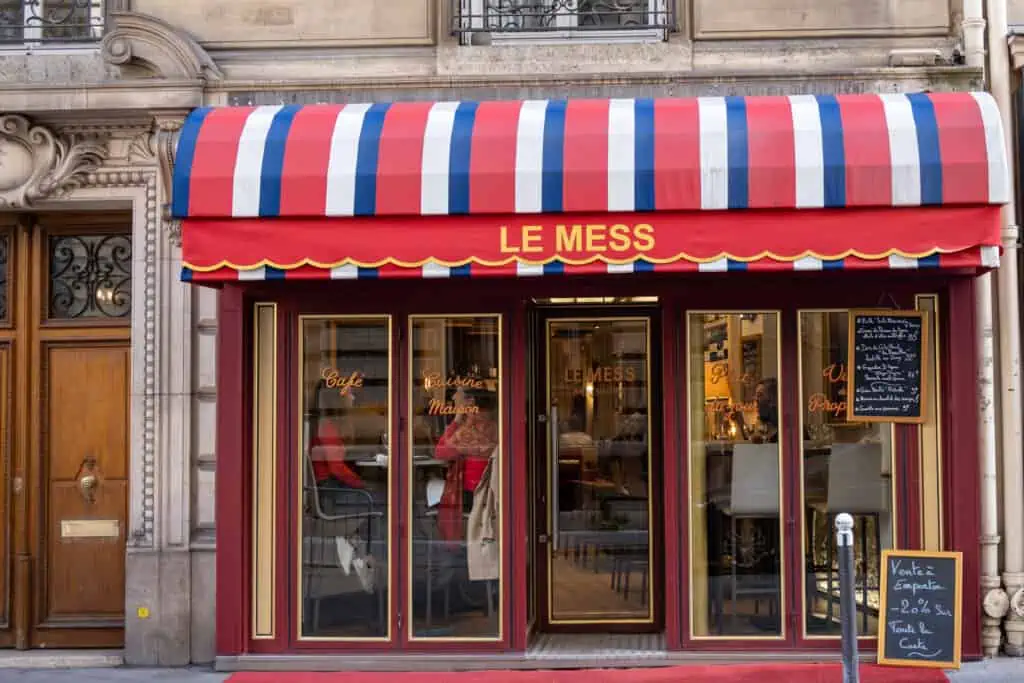 le mess Paris bistro