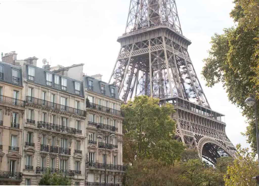 Eiffel Tower Paris in the fall 