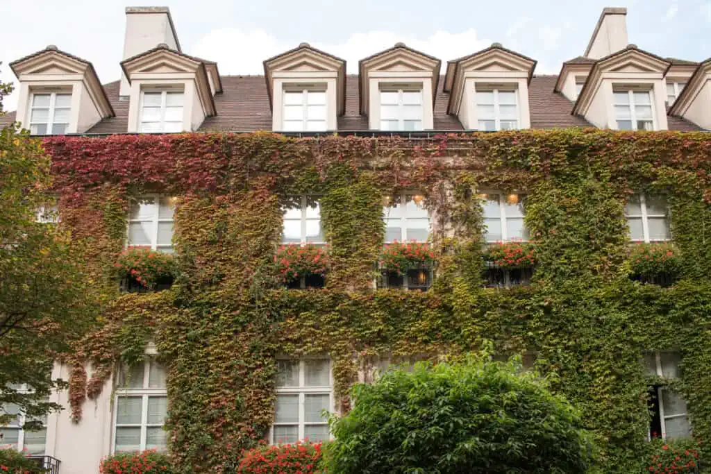 Pavillon de la Reine Paris in the fall