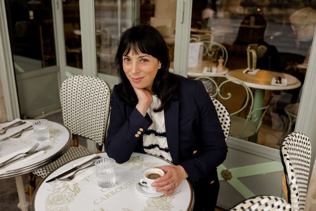 Chunky knit sweaters for Paris in the winter 