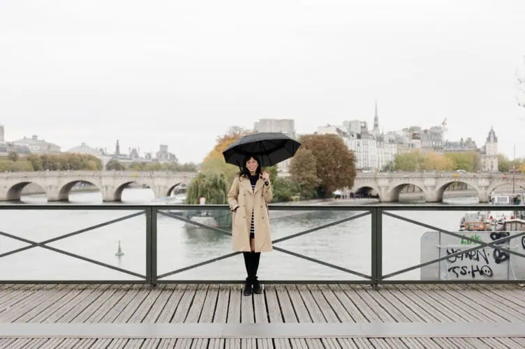 what to wear in Paris when it rains