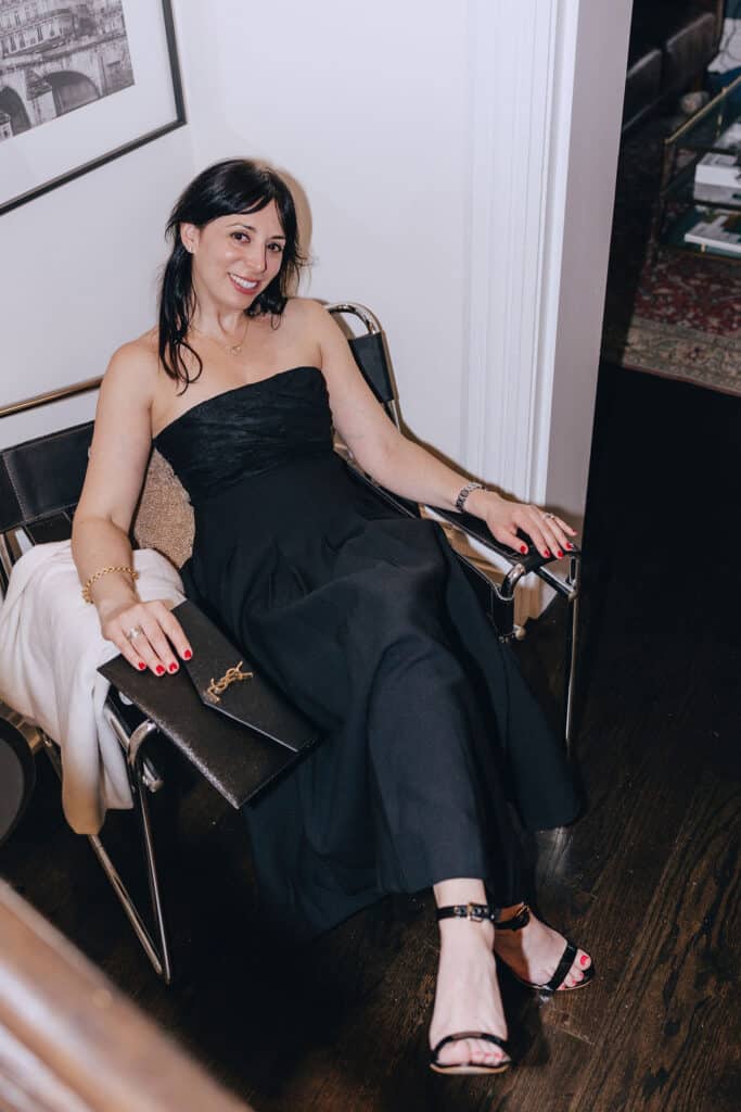 Cinq a Sept black strapless dress 