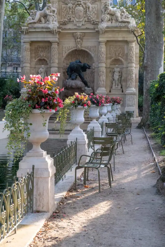 Luxembourg Paris gardens in the Fall 