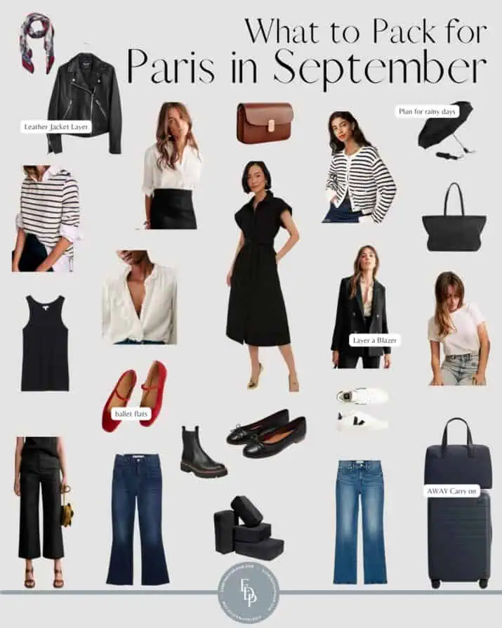 what to pack for Paris in September 