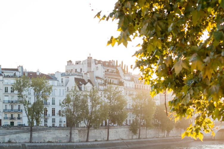 Autumn light Paris Seine 
