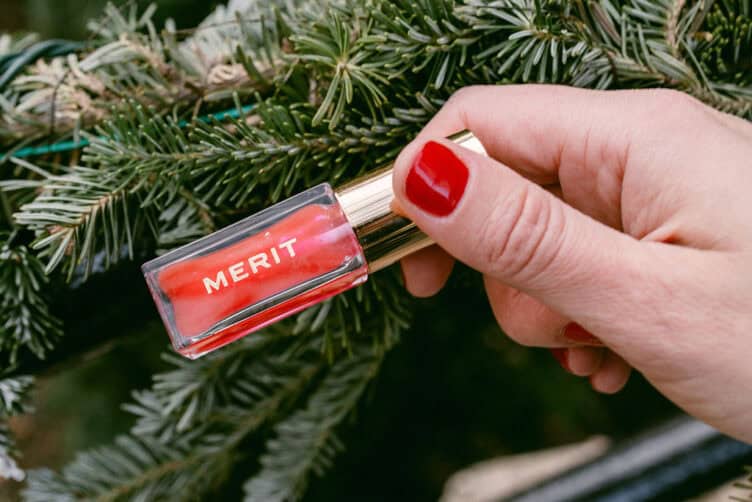 Merit lip gloss stocking stuffer gift idea 